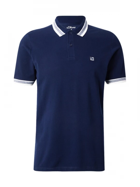 Foto van product .Oliver Shirt donkerblauw / wit s.Oliver