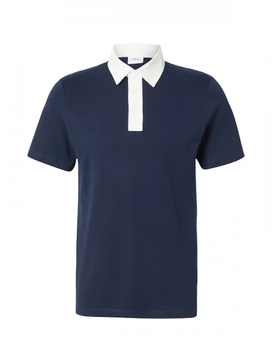 Foto van product .Oliver Shirt donkerblauw / wit s.Oliver