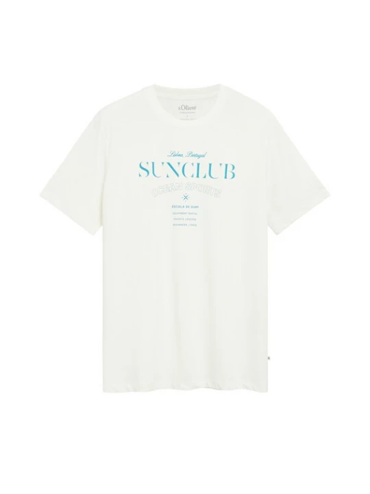 Foto van product .Oliver Shirt ecru / hemelsblauw s.Oliver