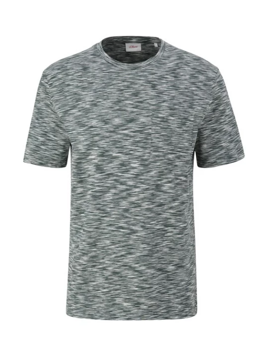 Foto van product .Oliver Shirt kaki / wit s.Oliver