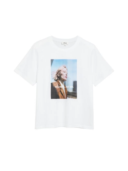 Foto van product .Oliver Shirt lichtblauw / bruin / grafiet / wit s.Oliver