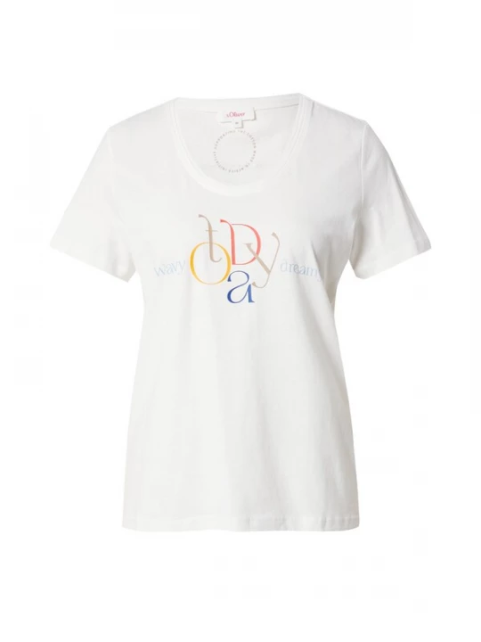 Foto van product .Oliver Shirt lichtblauw / geel / koraal / offwhite s.Oliver