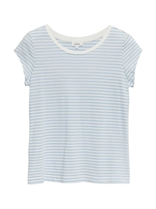 Foto van product .Oliver Shirt lichtblauw / wolwit s.Oliver