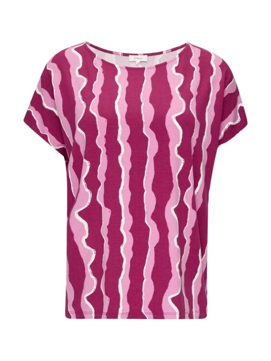 Foto van product .Oliver Shirt lila / oudroze / wit s.Oliver
