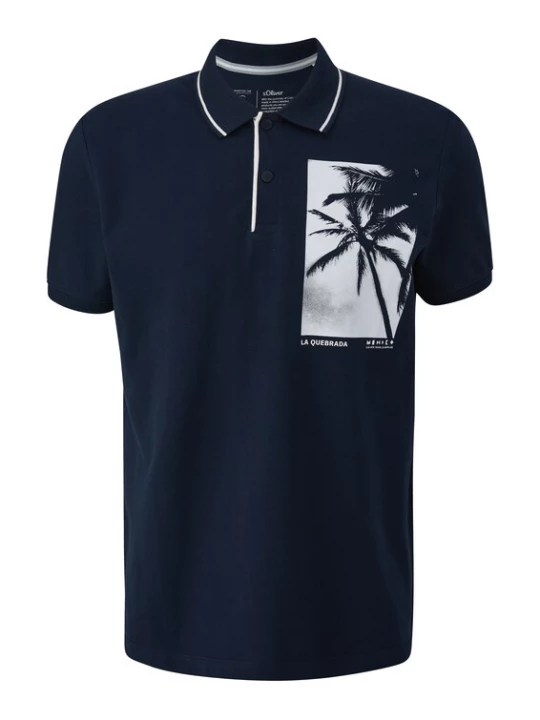 Foto van product .Oliver Shirt marine / wit s.Oliver
