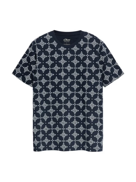 Foto van product .Oliver Shirt nachtblauw / wit gemêleerd s.Oliver