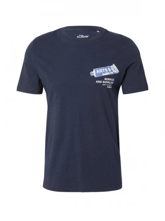 Foto van product .Oliver Shirt nachtblauw / wit s.Oliver