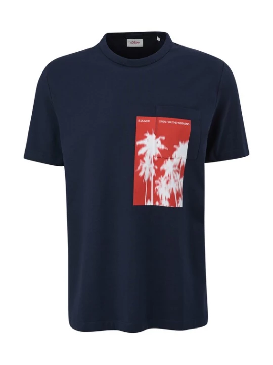 Foto van product .Oliver Shirt navy / rood / wit s.Oliver