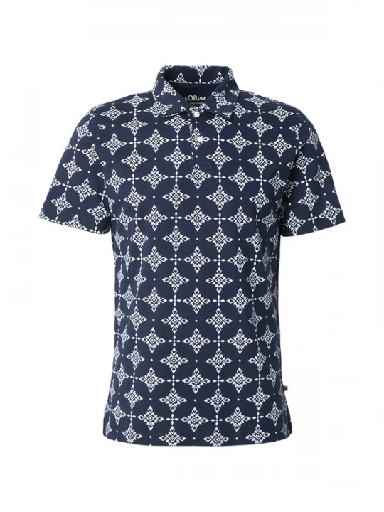 Foto van product .Oliver Shirt navy / wit s.Oliver