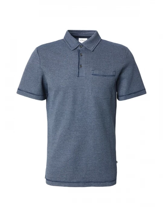 Foto van product .Oliver Shirt navy / wit s.Oliver