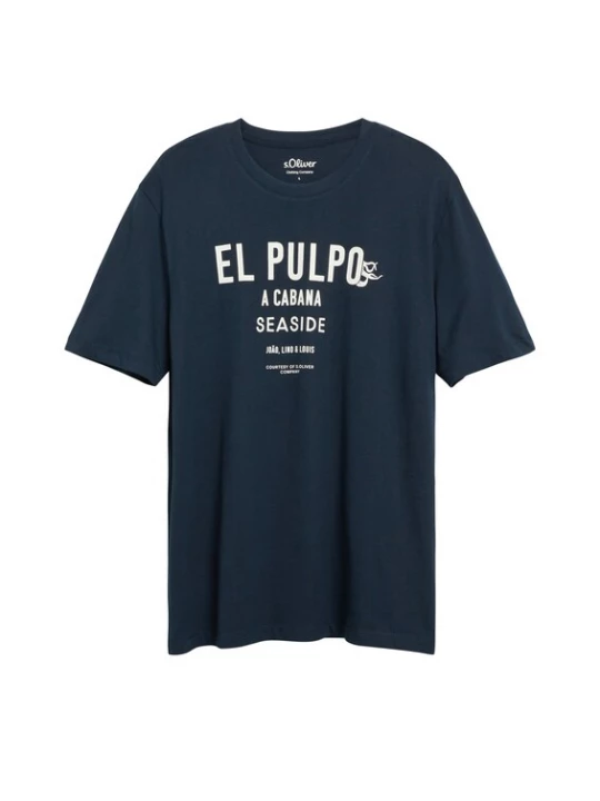 Foto van product .Oliver Shirt navy / wit s.Oliver