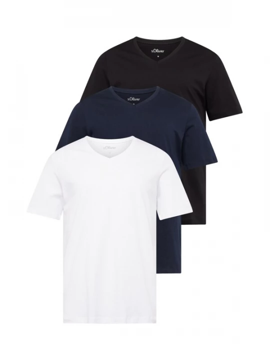 Foto van product .Oliver Shirt navy / zwart / wit s.Oliver