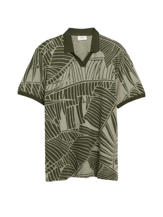 Foto van product .Oliver Shirt olijfgroen / pastelgroen s.Oliver