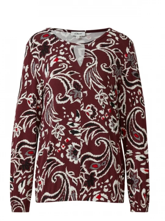 Foto van product .Oliver Shirt '.Oliver - Dames t-shirt' rood s.Oliver