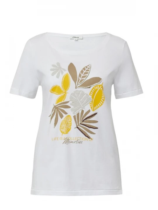 Foto van product .Oliver Shirt '.Oliver - Dames t-shirt' zwart s.Oliver