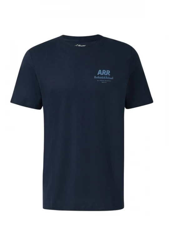 Foto van product s.Oliver Shirt 's.Oliver - Heren t-shirt' blauw