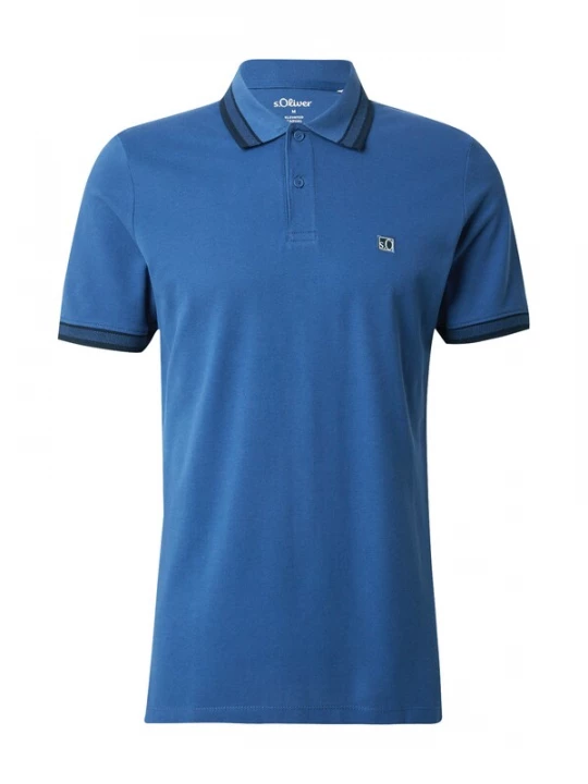 Foto van product .Oliver Shirt royal blue / koningsblauw / zwart s.Oliver
