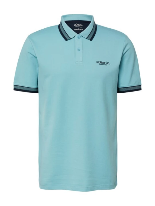 Foto van product .Oliver Shirt turquoise / zwart s.Oliver