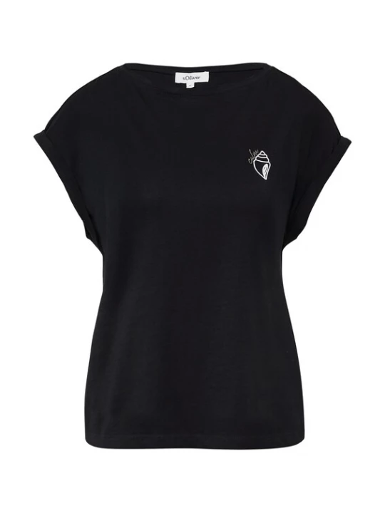 Foto van product .Oliver Shirt zwart / zilver / wit s.Oliver
