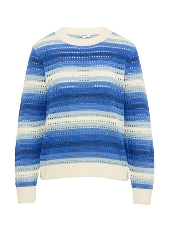 Foto van product .Oliver Trui blauw / wit s.Oliver
