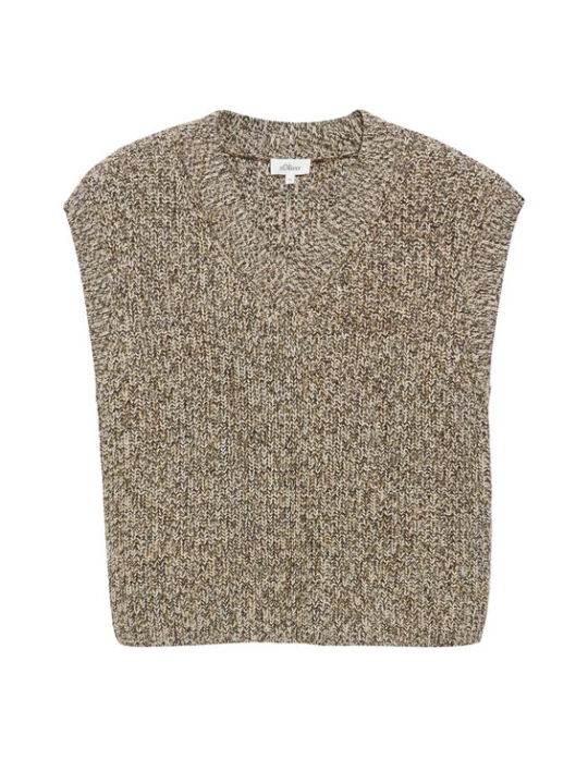 Foto van product .Oliver Trui camel / bruin / wit s.Oliver