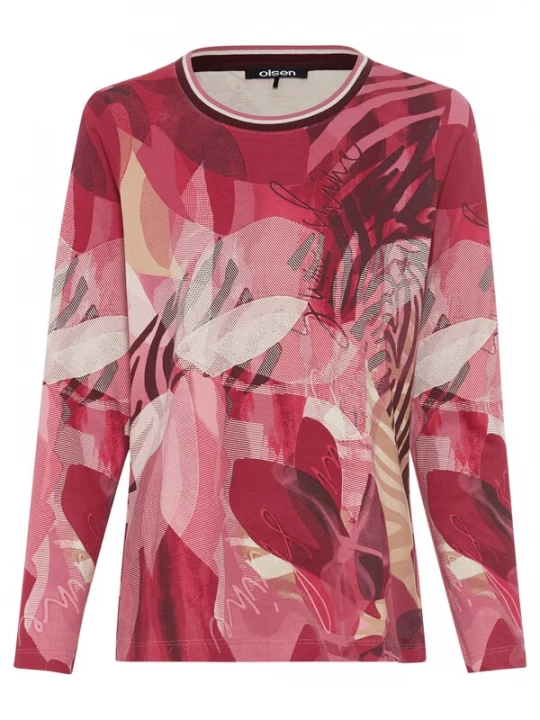 Foto van product Olsen Shirt donkerrood