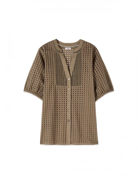 Foto van product oltre Blouse grasgroen