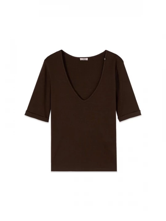 Foto van product oltre Shirt bruin