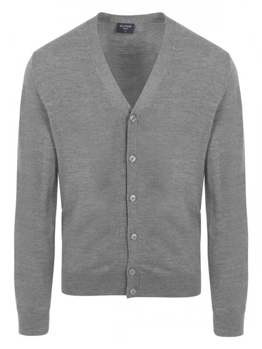 Foto van product OLYMP Gebreid vest grijs