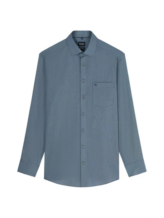Foto van product OLYMP Overhemd blauw gemêleerd