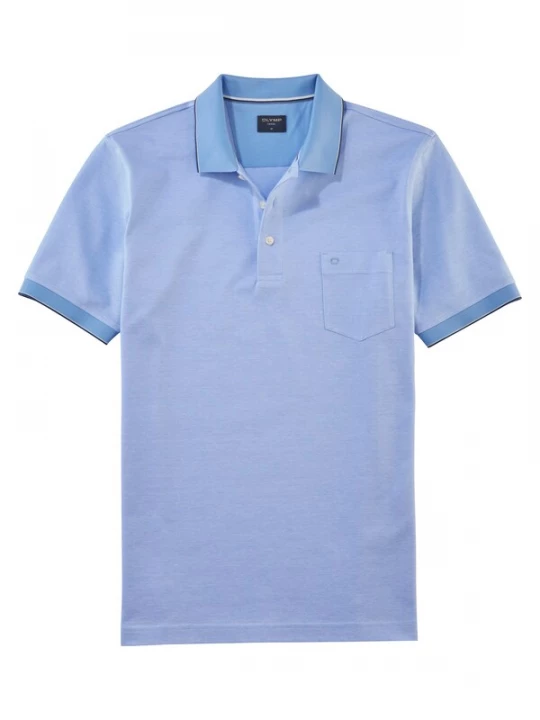 Foto van product OLYMP Shirt blauw gemêleerd