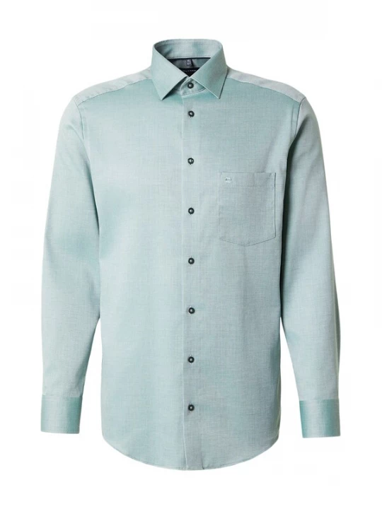 Foto van product OLYMP Zakelijk overhemd turquoise / wit
