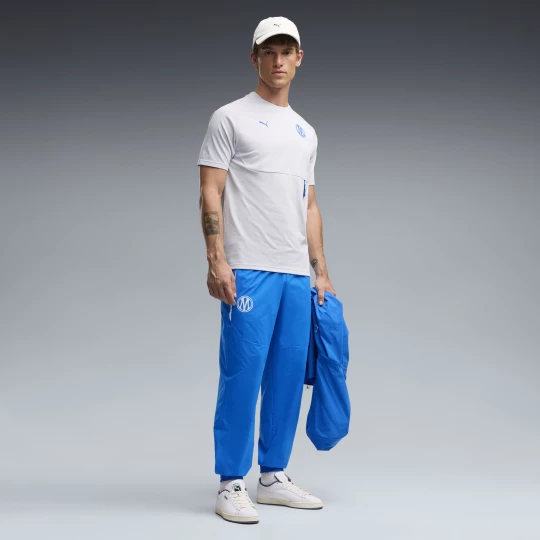 Foto van product Olympique de Marseille PUMATECH geweven broek voor Heren, Blauw / Grijs