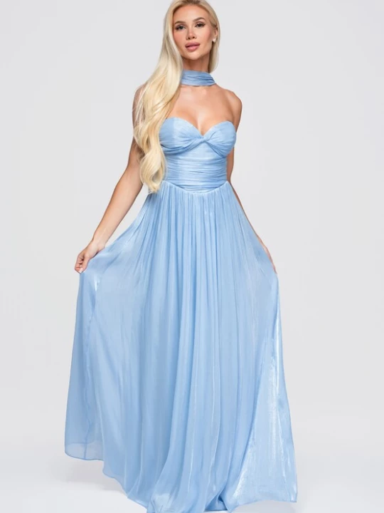 Foto van product Ombre Avondjurk blauw