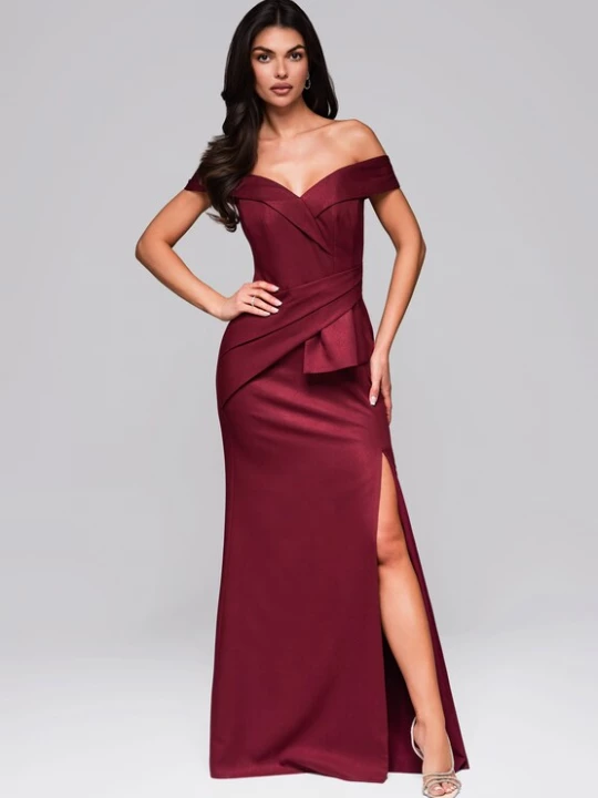 Foto van product Ombre Avondjurk bordeaux