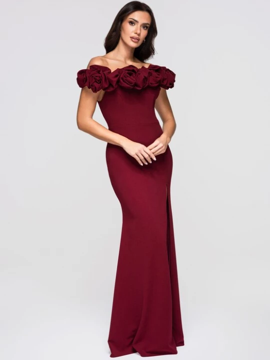 Foto van product Ombre Avondjurk bordeaux