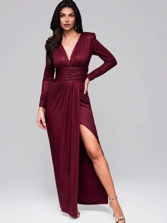 Foto van product Ombre Avondjurk bordeaux