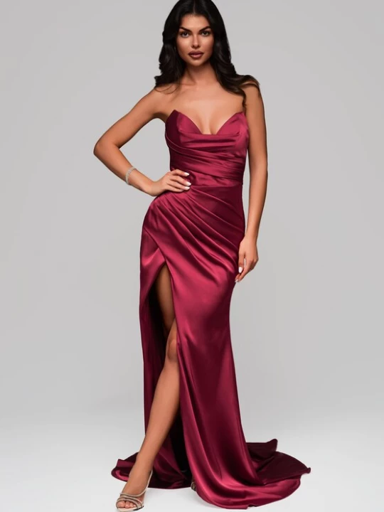 Foto van product Ombre Avondjurk bordeaux