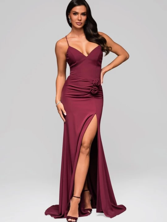 Foto van product Ombre Avondjurk bordeaux
