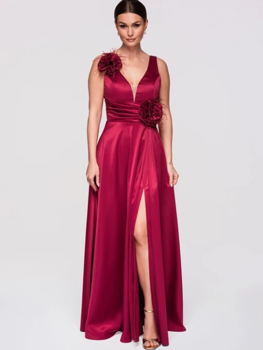 Foto van product Ombre Avondjurk bordeaux