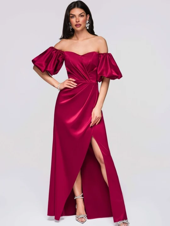Foto van product Ombre Avondjurk bordeaux