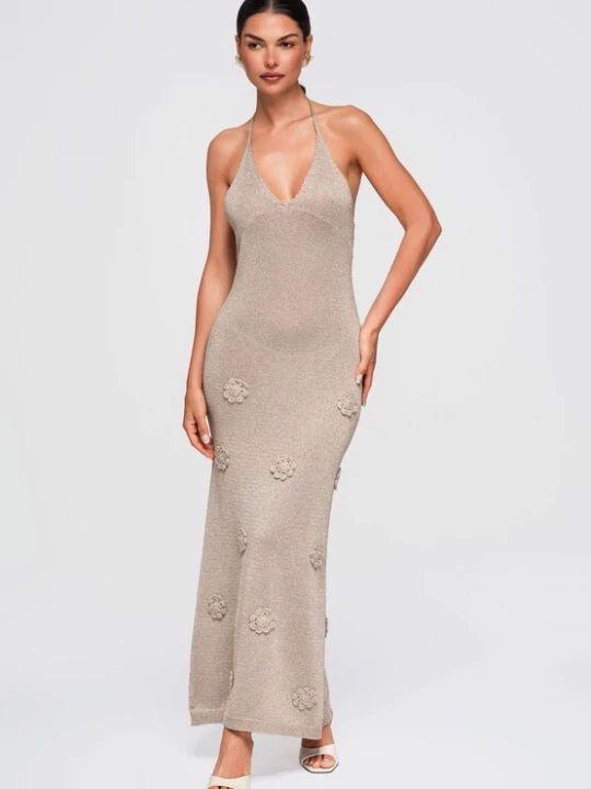 Foto van product Ombre Avondjurk champagne