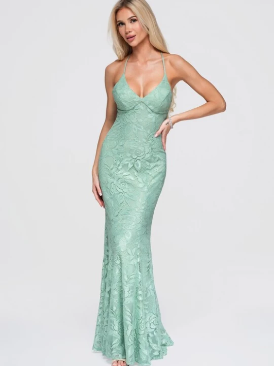 Foto van product Ombre Avondjurk 'DLR376' groen