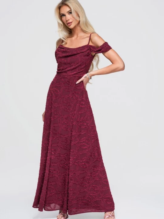 Foto van product Ombre Avondjurk 'DLR388' bordeaux