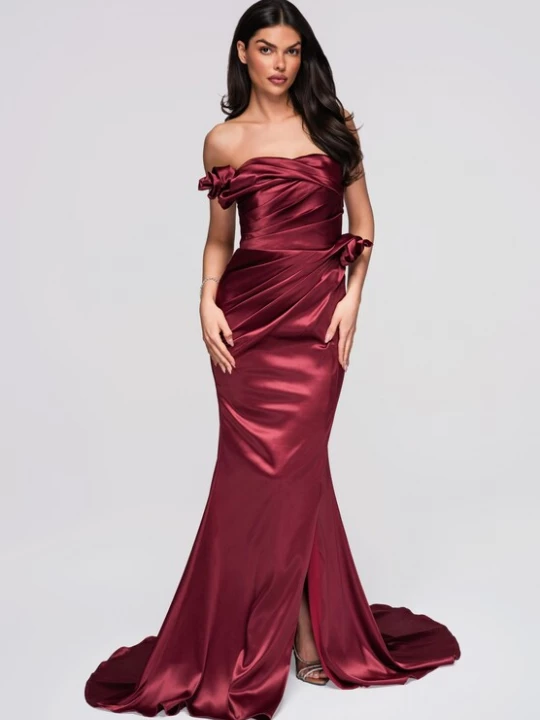 Foto van product Ombre Avondjurk donkerrood