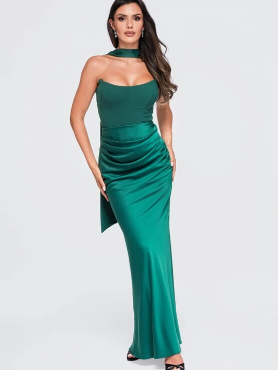 Foto van product Ombre Avondjurk groen