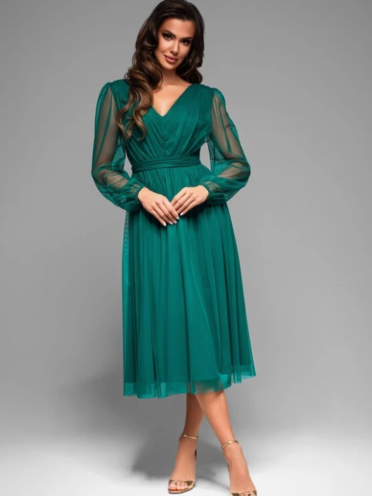 Foto van product Ombre Avondjurk groen