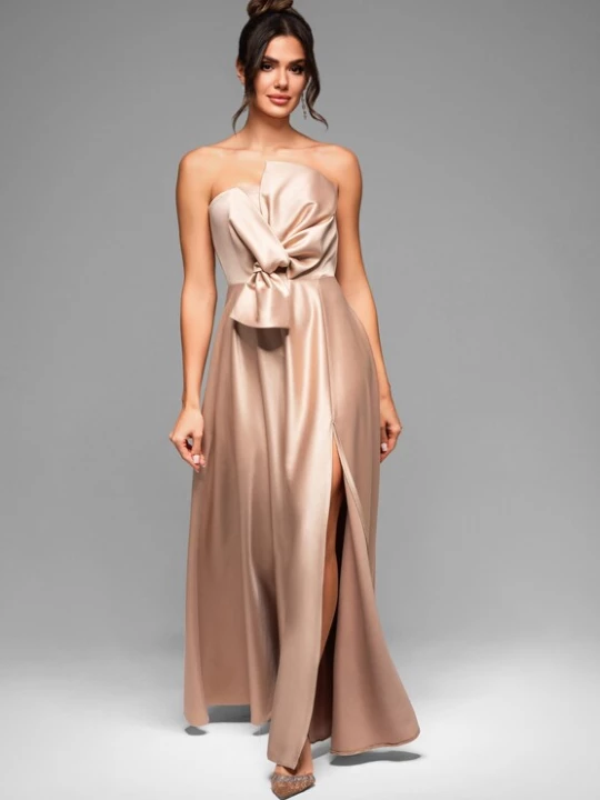 Foto van product Ombre Avondjurk 'LA-OM-DLR004' beige