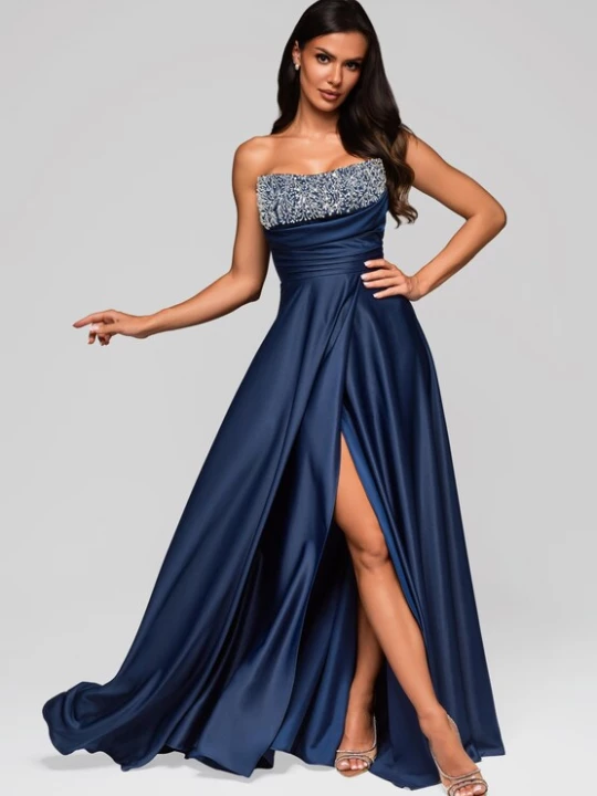 Foto van product Ombre Avondjurk navy