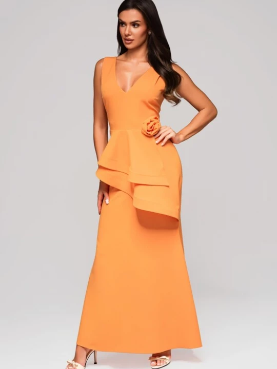 Foto van product Ombre Avondjurk oranje